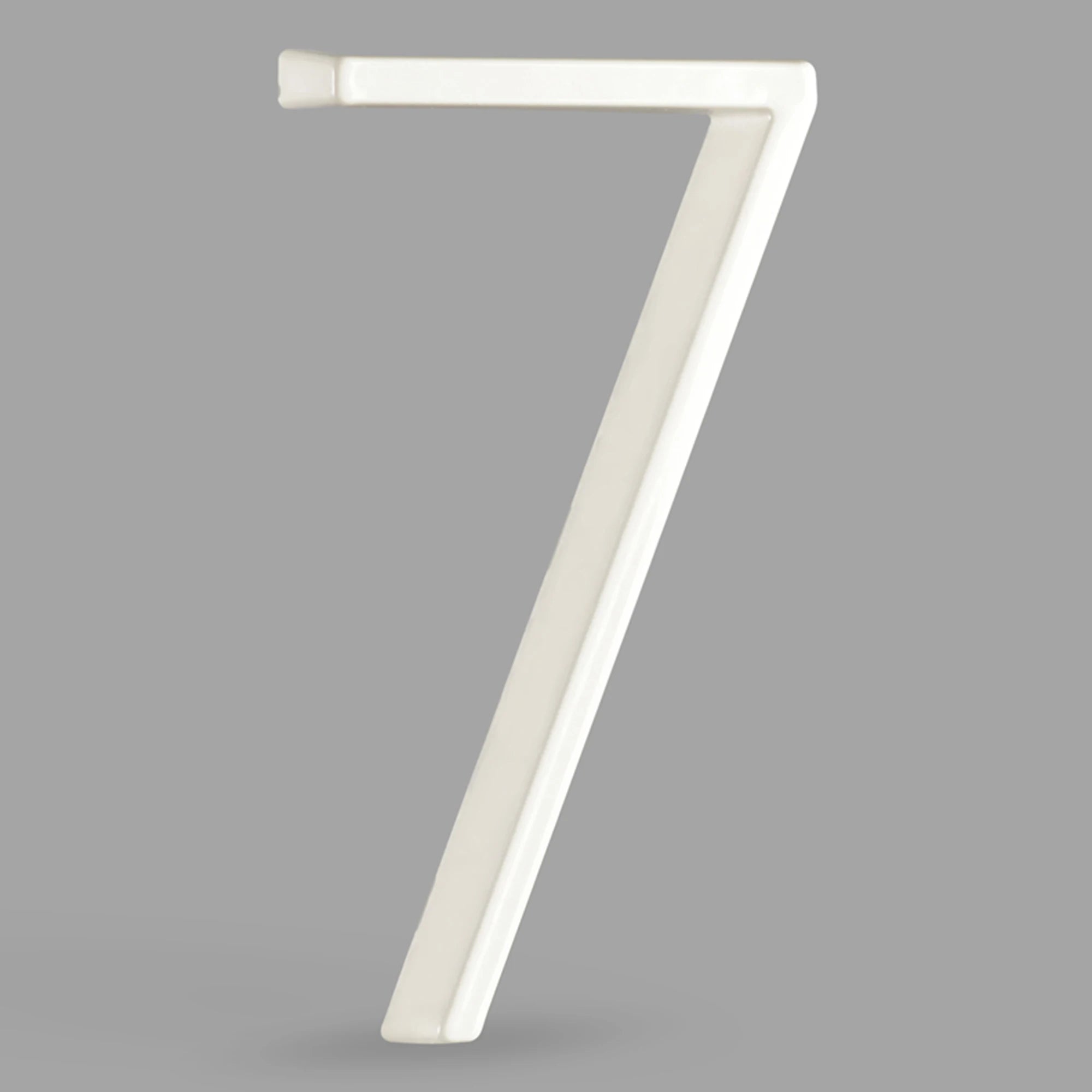 1pc 125mm Floating House Number Outdoor 5 inch White Aluminum Alloy Apartment Door Numbers Mailbox Address Sign #0-9 With Screws