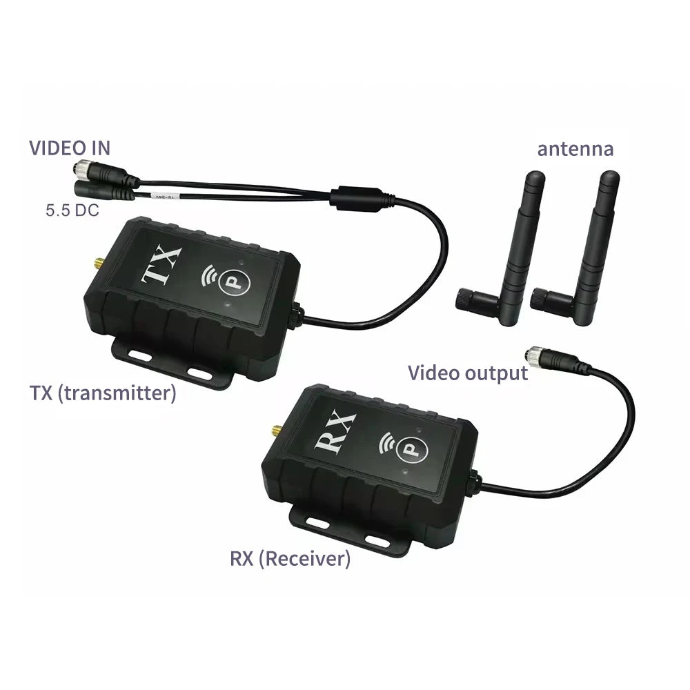 Car AHD Wireless HD Video Transmitter And Receiver, Suitable For Trucks Below 1080p, Camping Trailers, With Trailer Cameras