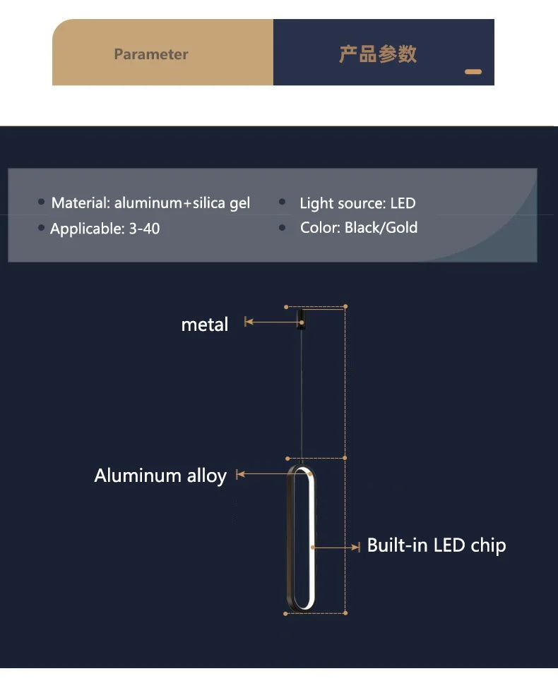 Modern Minimalist Pendant Light Nordic Living Room Kitchen Villa Loft Ceiling Hanging Light Indoor Staircase LED Long Chandelier