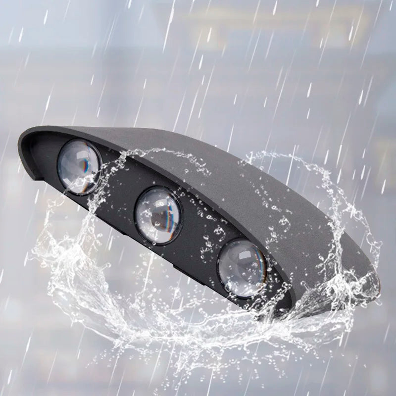 Modern style LED light source outdoor waterproof IP65 plastic garden lighting indoor bedroom living room staircase wall lamp