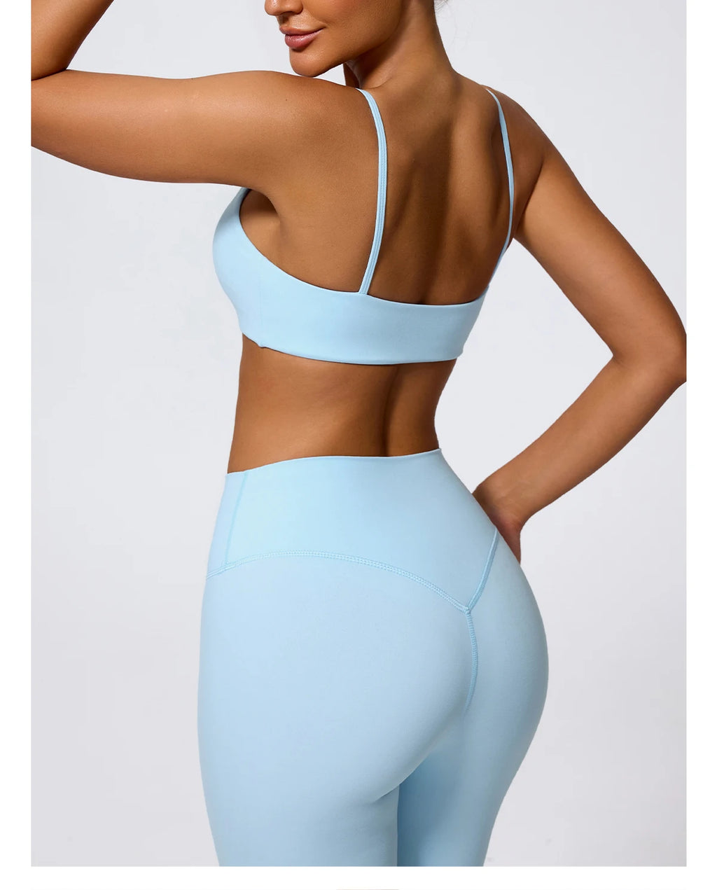 Ctenkevet Summer Women 2Pcs Sleeveless Sports Set Female Gym Two-piece Yoga Set High Waist Breathable legging Sportswear Women