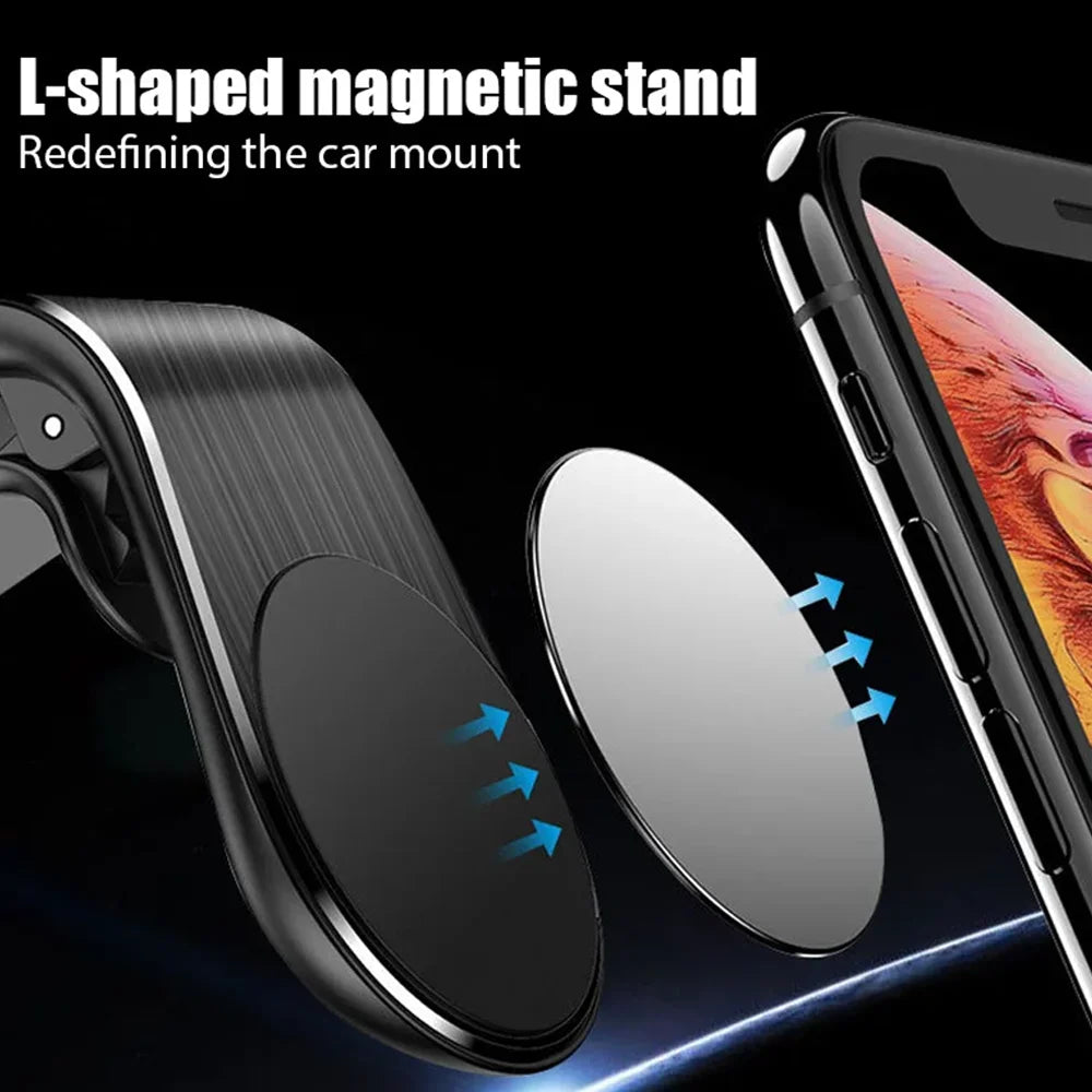Magnetic Car Phone Holder High Stability Air Vent Clip Phones Stands Mount 360 Rotation Automotive Interior Accessories