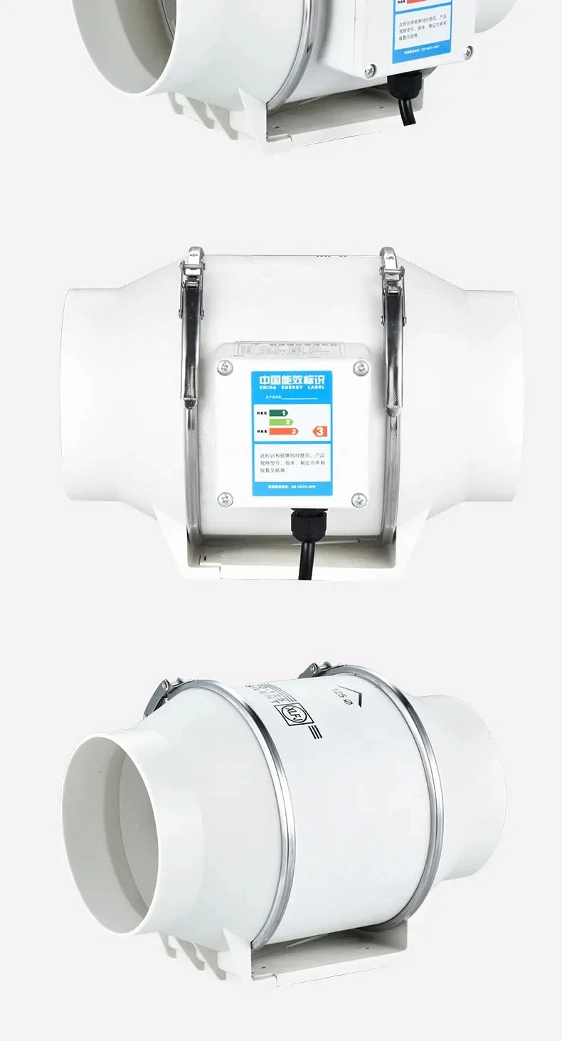 Exhaust Fan Home Mute Inline Duct Fan Bathroom Exhaust Fan Ventilation Equipment Kitchen Bathroom Wall Mounted Air Purifying Ve