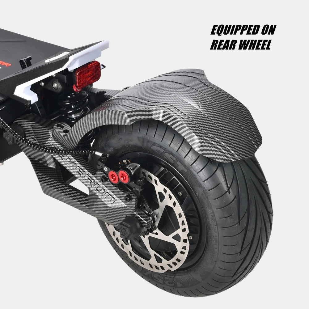 Original Mudguard for TEVERUN Electric Scooter FIGHTER SUPREME 7260R Fender of Both Front & Rear 13-Inch Motor Splash Guard