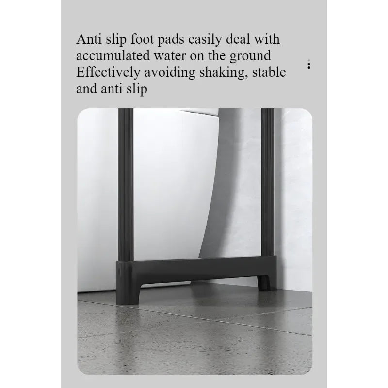 Multifunctional assembly washing machine rack 3-layer floor rack toilet storage rack