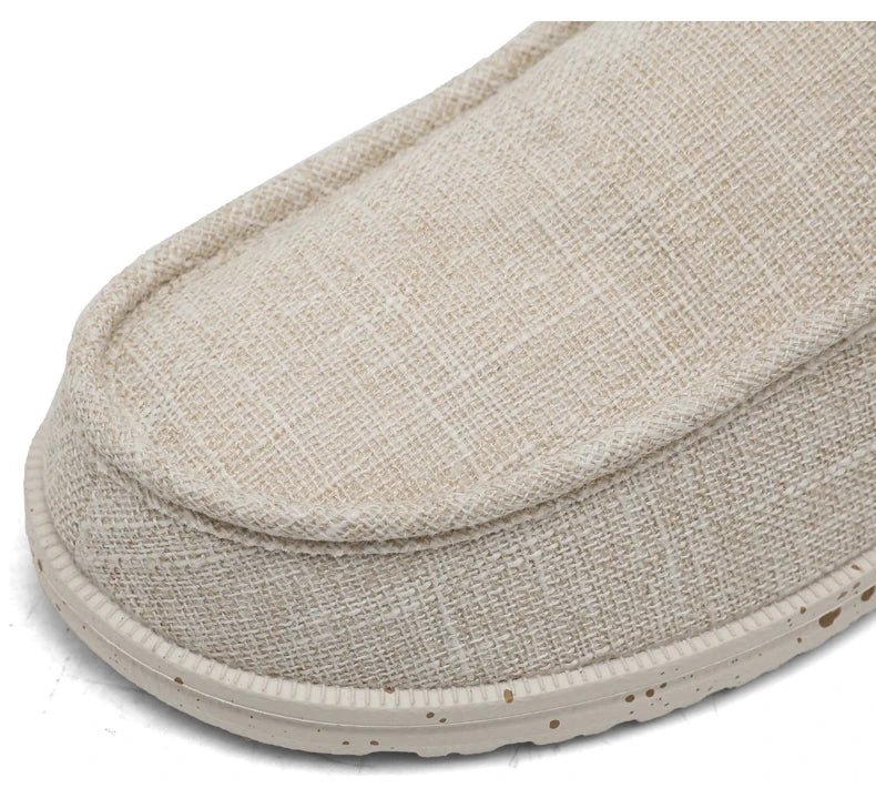 Men Shoes Casual Canvas Loafers Shoes Light Breathable Flats Leisure Male Vulcanized Shoes Walking Sneakers Plus Size 39-46