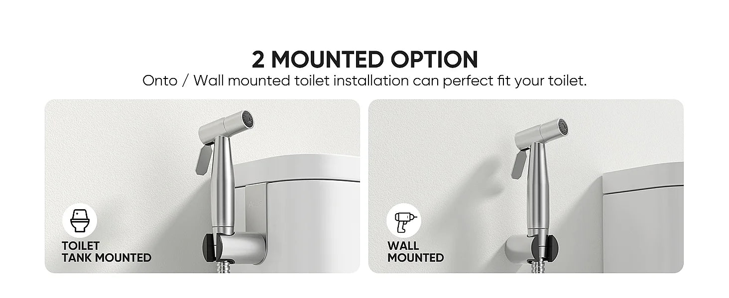 Handheld bidet spray kit with 3-way valve(G1/2 "-3/8")·used for toilet cleaning and personal hygiene