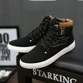 2024 Fashion Men Casual Shoes High Top Canvas Shoes Sneakers Man Lace-Up Breathable Trainers Men Baskets Basic Flats Shoes