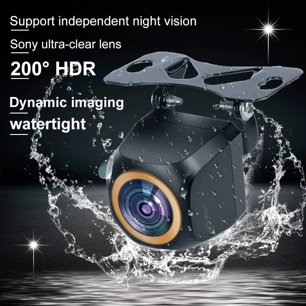 AHD 1920x1080P Car For View Camera 200° Fisheye Golden Lens Full HD Night Vision Vehicle back car reversing Front Camera