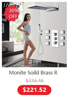 Monite Wall Mounted Bathtub Chrome Brass Bathroom Basin Mixer Faucet Sink Tap Hot & Cold Water Mixer Retail Laundry Faucet