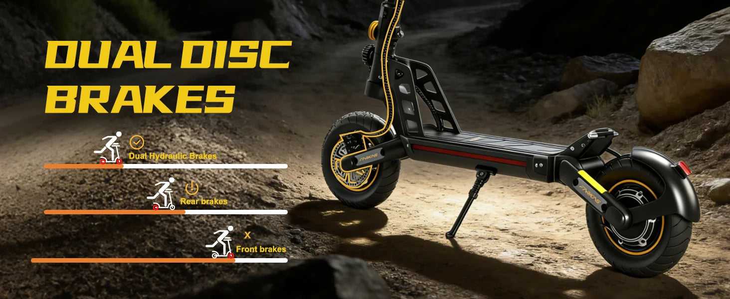 X17 Adult Electric Scooter Foldable Fast Speed Off-Road E Scooter with Dual Shock Absorption 1200W 48V