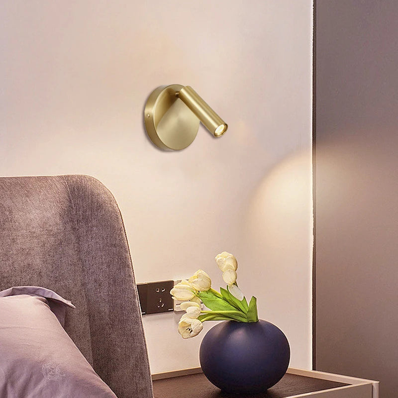 Hotel wall lamps, bedroom bedside with switch，LED exposed Staircase spotlights, ambient lights, lighting lamps and reading lamp