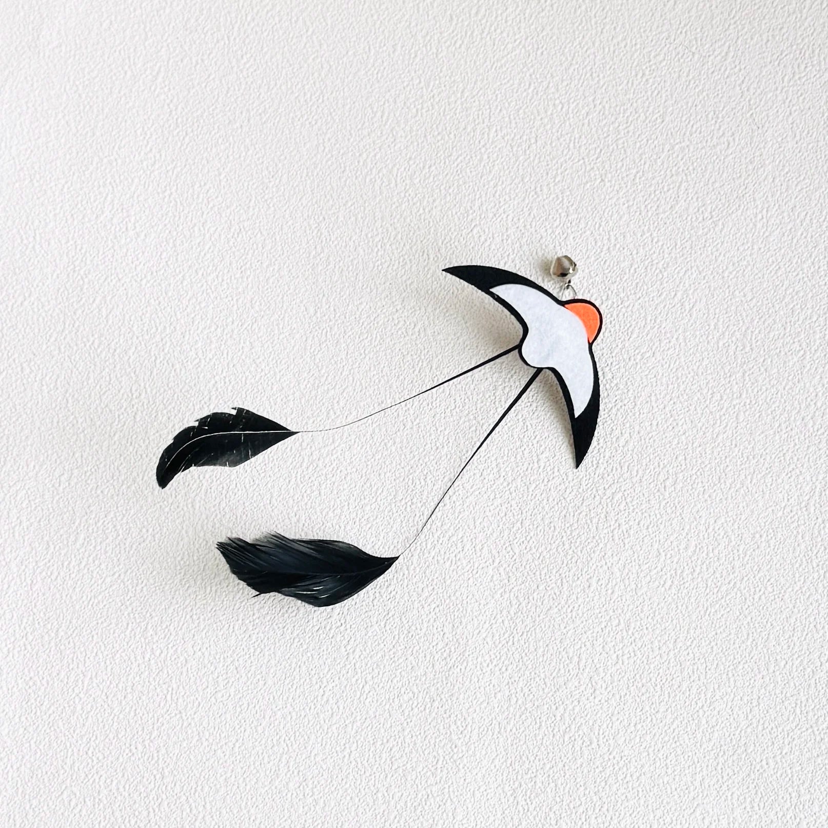 Cat Toys Interactive Funny Simulation Bird Feather with Bell Cat Stick Toy for Kitten Playing Teaser Wand Toy Pet Cats Supplies