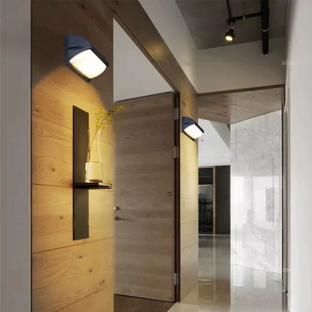 Modern Outdoor LED Wall Light Waterproof 110V 220V Exterior Wall Light For Porch Garage Garden Courtyard Villa Indoor Wall Lamp