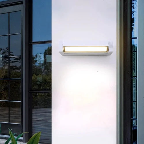 Adjustable angle outdoor waterproof outdoor wall lamp garden wiring wall lamp simple and high-end aluminum wall lamp