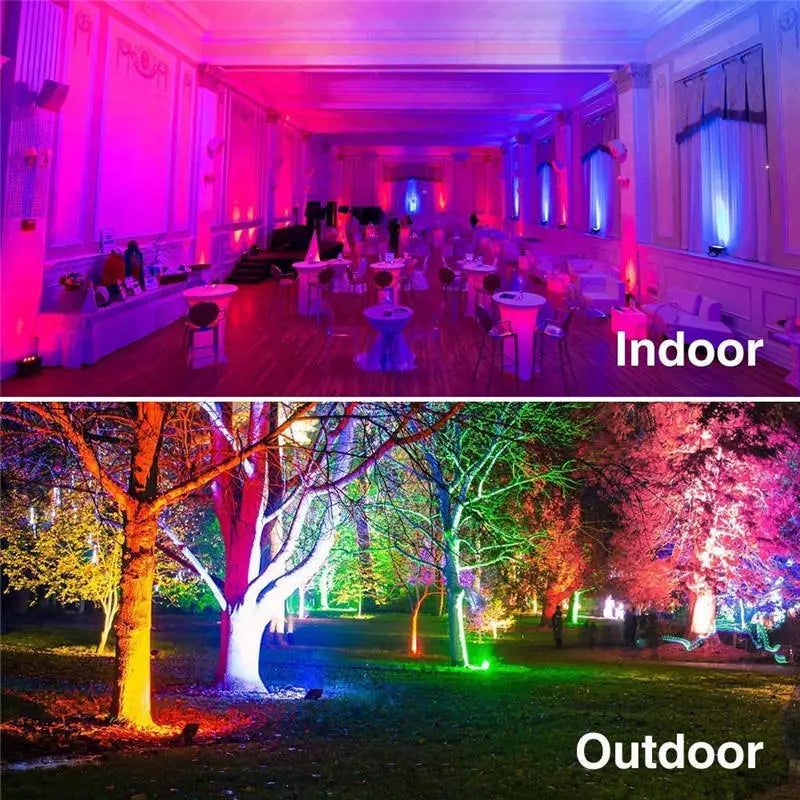 Led Spotlight Colorful Projector Lamp IP66 Outdoor Waterproof Tree Light 10/20/30/50W Garden Green Landscape Patio Lawn Lighting
