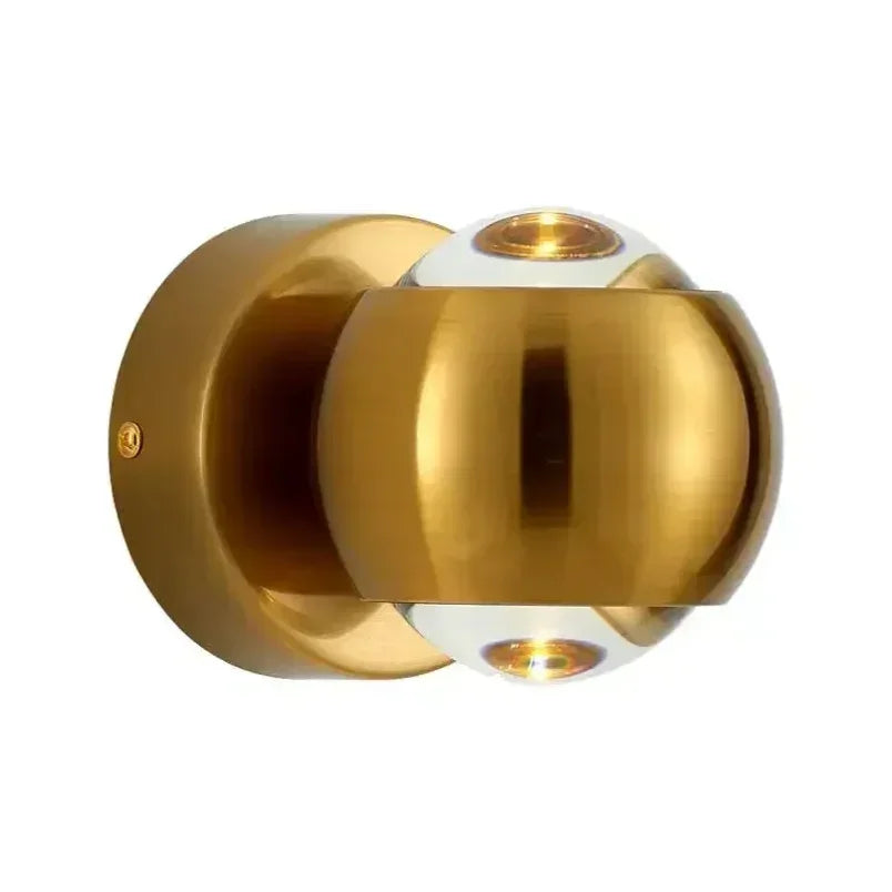 Luxury Art Aluminum Wall Light Glass Decoration Wall Lamp for Living Dining Room Bedroom Corridor Staircase Home Decor Sconce