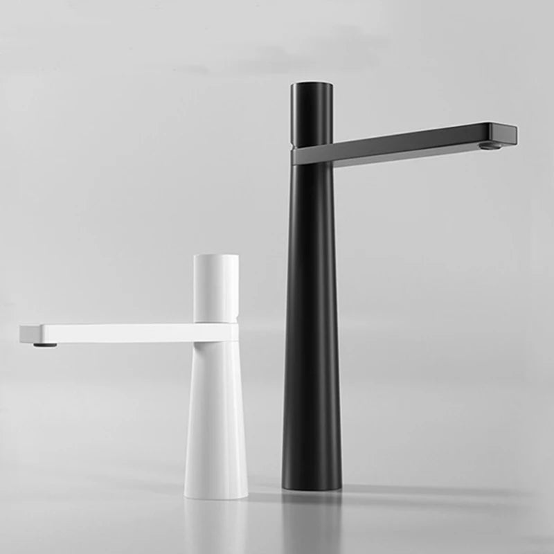 Bathroom Basin Faucet Stainless steel Mixer Tap Black/Chrome/White Wash basin Faucet Single Handle Hot and Cold Faucet