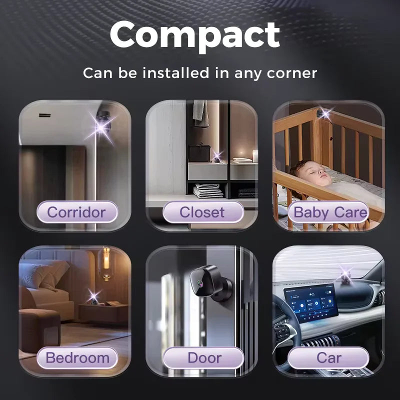 WiFi Camera Wireless Night Vision Camera HD Mini Camera Security Montion Detection Home Anti theft USB Camera Wall use