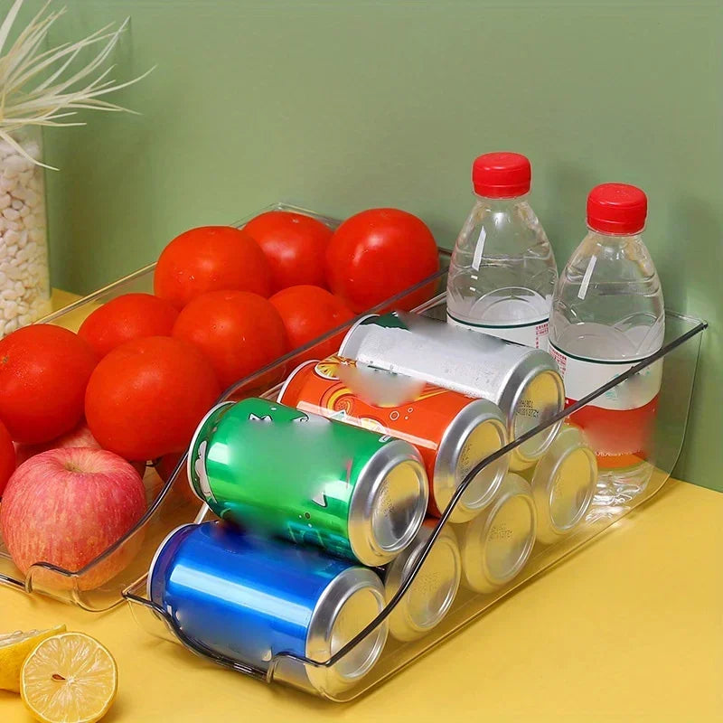 Refrigerator Storage Box Fridge Organizer Kitchen Storage Cans Soda Cans Storage Cans Basket Storage Containers Pantry Organizer