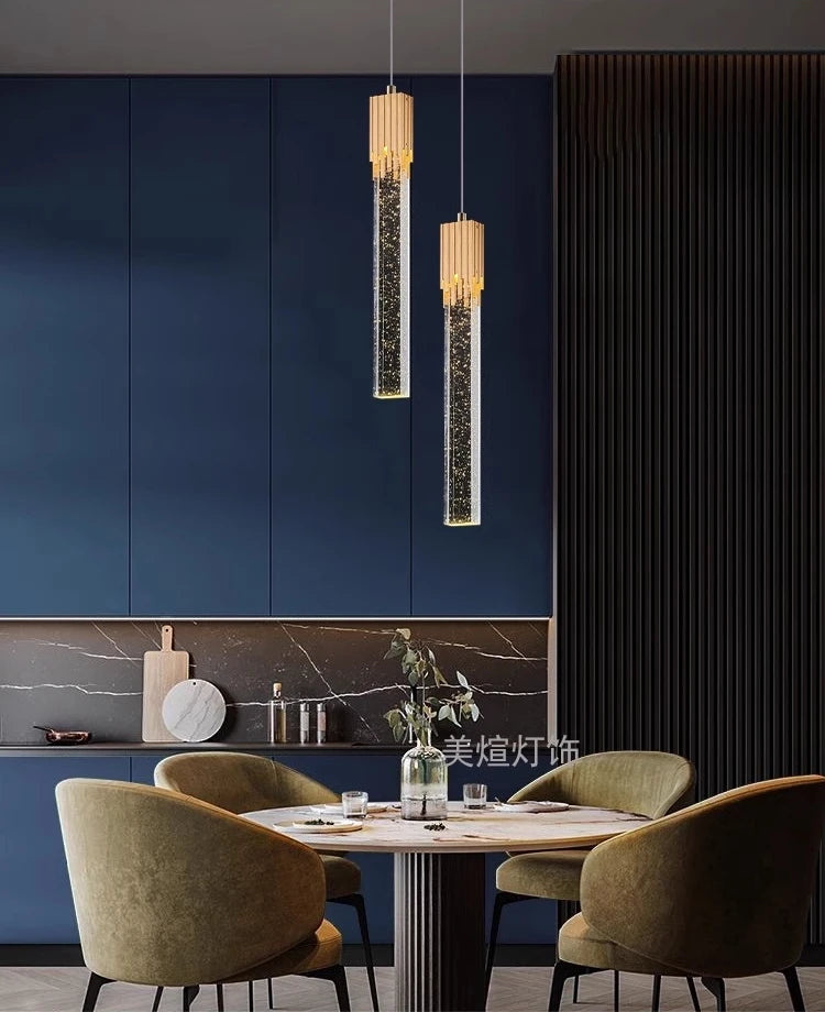 Modern Pendant Light Fixtures Crystal Led Bar Hanging Bedside Lamps Living Room Bedroom Indoor Lighting Creative Home Decor Bar