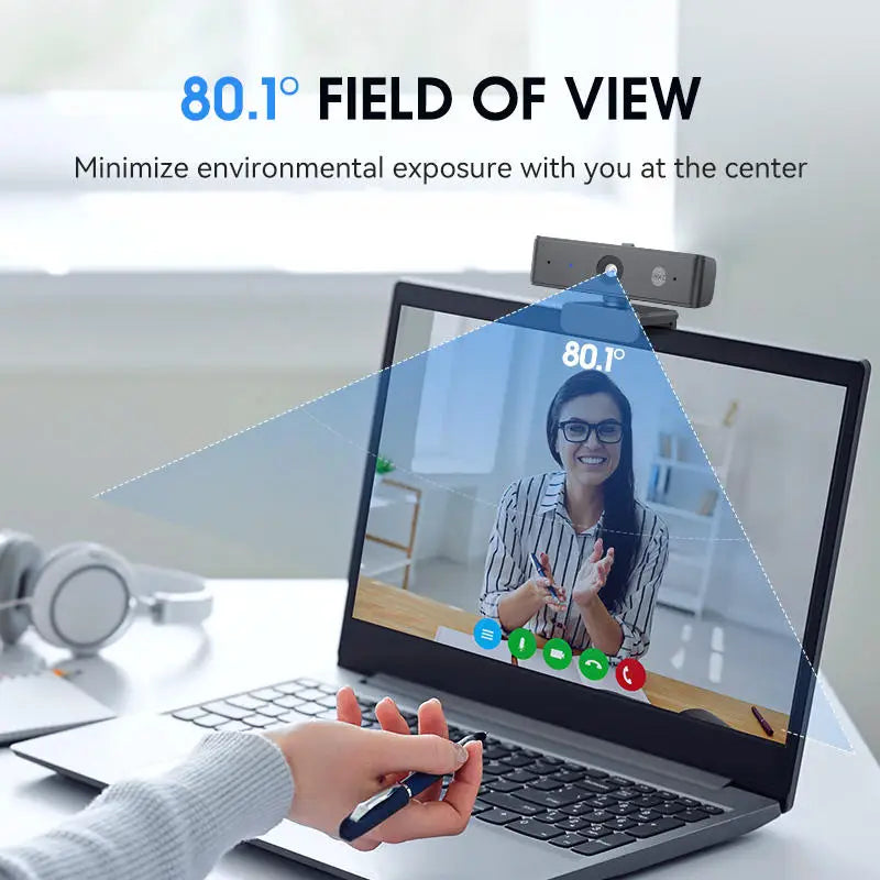 QHD 4K 5MP 60Fps Smooth Video Camera 8x Zoom USB Webcam Intercom HD Digital Camera For Online Teaching Conference Live Broadcast