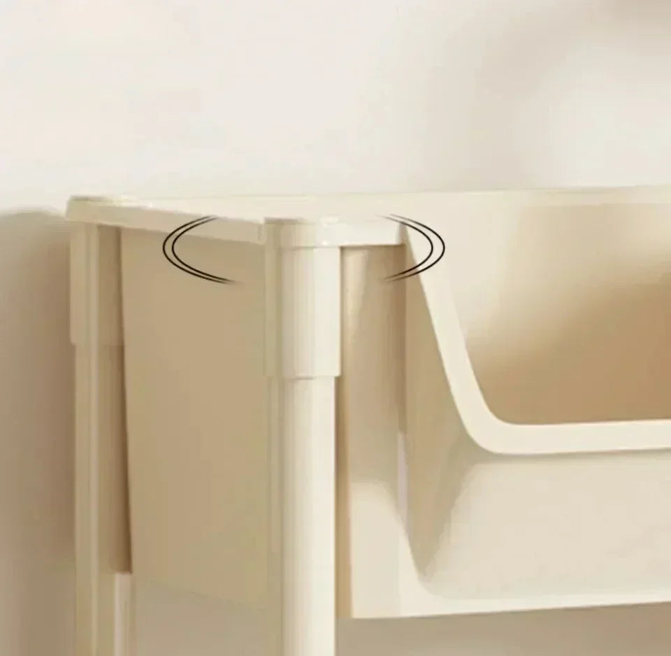Home Trolley Bookshelf Kitchen Storage Rack Kitchen Corner Narrow Slit Storage Cabinet Bathroom Living Room Storage Rack