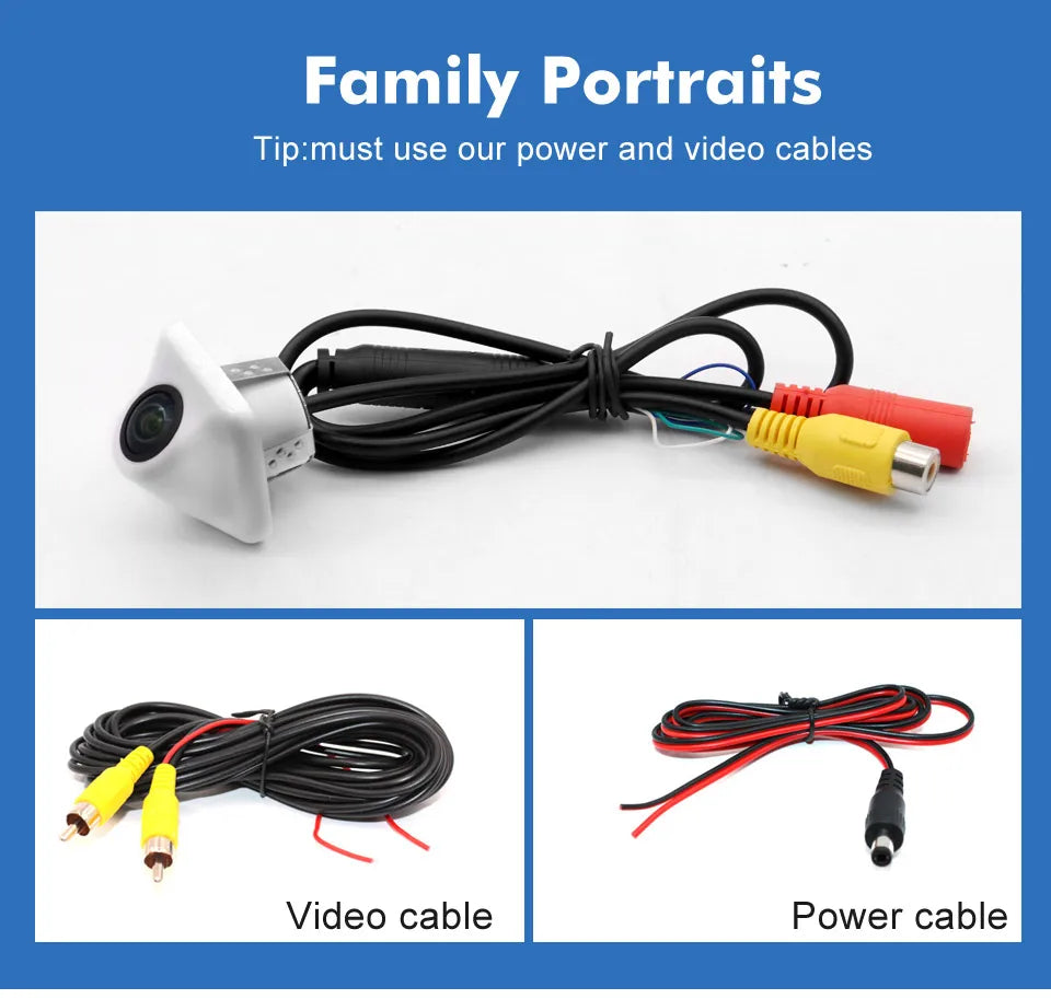 Smartour AHD 1080P Car Camera Fisheye Lens Starlight Night Vision White Colour HD Car Rear View Camera For Android Raido screen