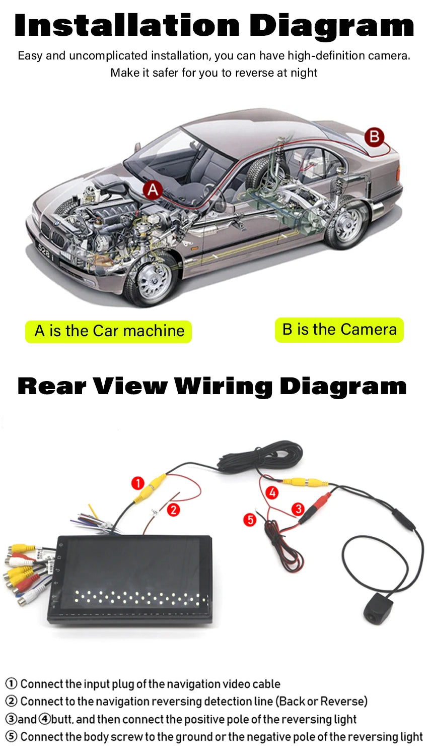Car Reversing Image Camera For Mitsubishi Lancer V3 2008 2009 2010 2011 2012 2013 2014 Night Vision CCD HD Rear View Back Camera