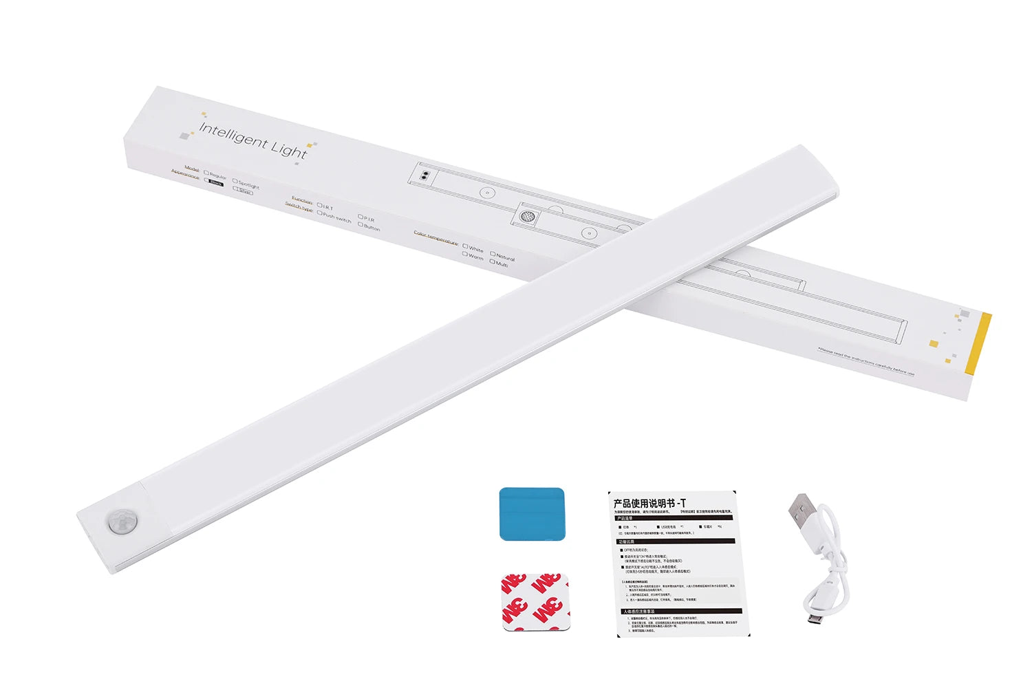 Night Light Motion Sensor Lights USB LED Wireless Under Cabinet Light For Kitchen Cabinet Bedroom Wardrobe Interior night lights