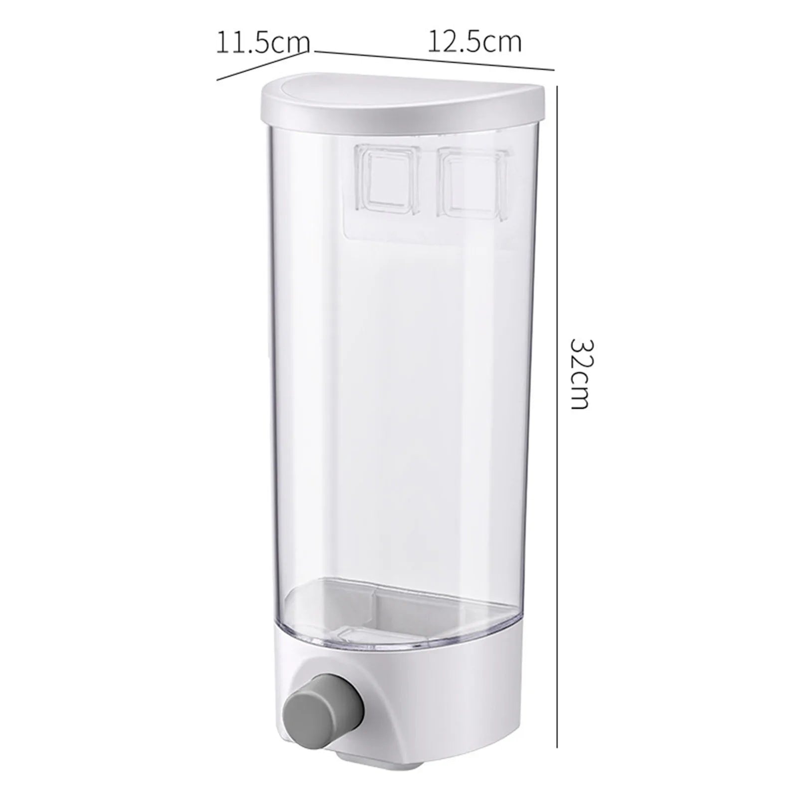 Kitchen Storage Food Organizer Wall Mounted Dry Food Cereal Dispenser Snack Grain Plastic Storage Container Box Rack for Home
