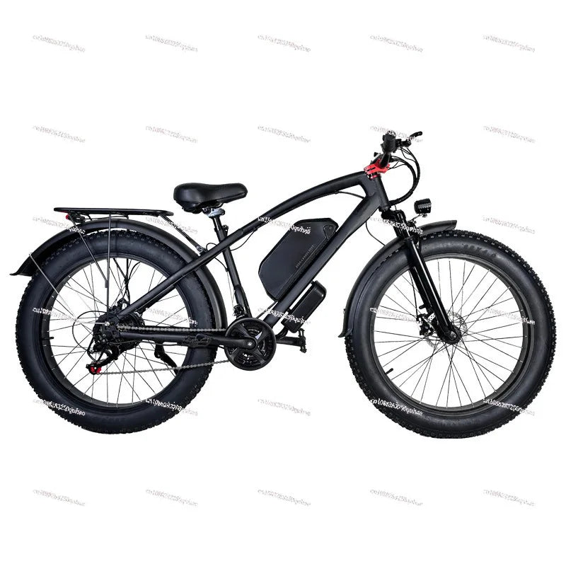 Electric bicycle 25km/h 48V lithium battery mountain bike adult lithium battery 26 inch two-wheeled battery car