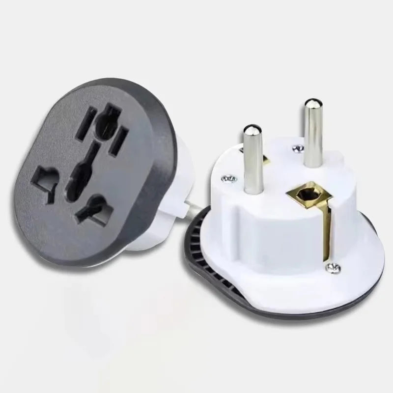 EU Adapter Converter AU US UK To Euro KR Electric Socket Outlet 2 Round Universal For Korea European Travel Wall Plug Extension