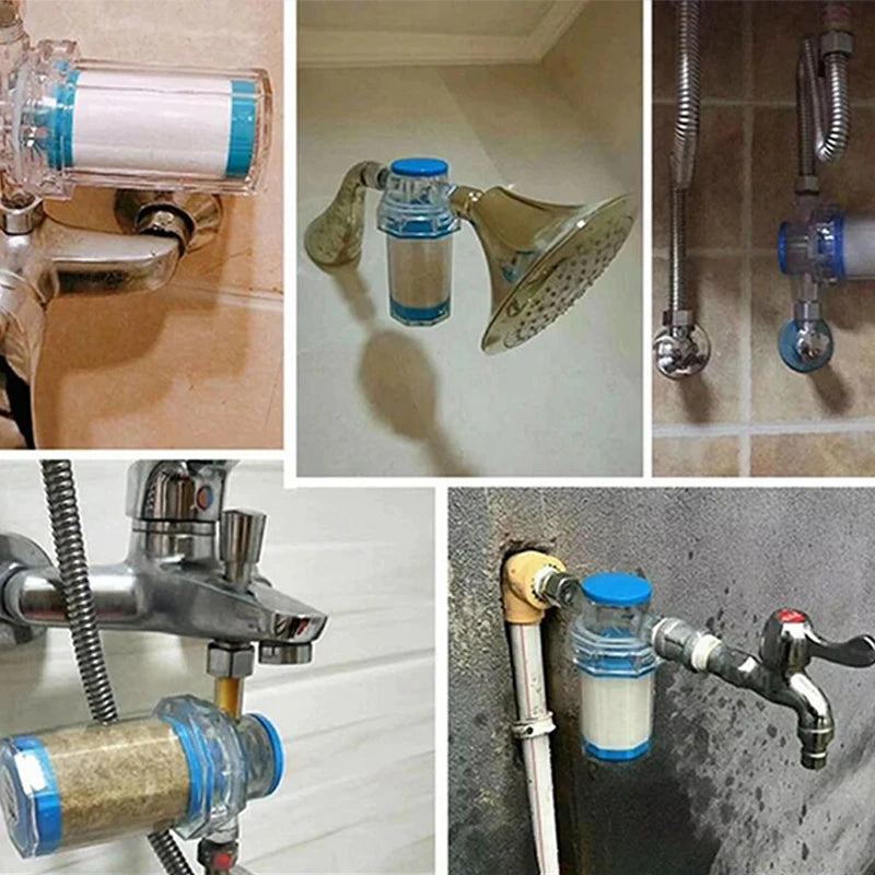 Purifier Output Universal Water Pipe Filter Pp Cotton Shower Bath Sprayer Strainer Faucet Filter Water Heater Kitchen Bathroom