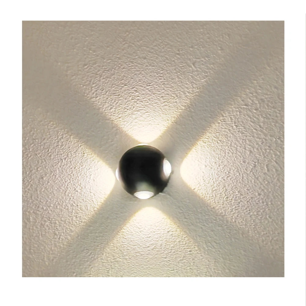 Modern Up Down Black White Wall Lights for Home Hotel Office Luxury Creative Aisle Corridor Porch Sconce