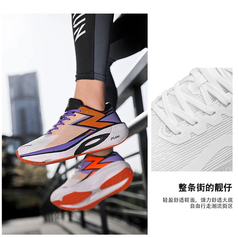 Running Shoes Carbon Board Speciality Marathon Men Sports Breathable Lightweight Women's Comfortable Athletic Nonskid Sneakers