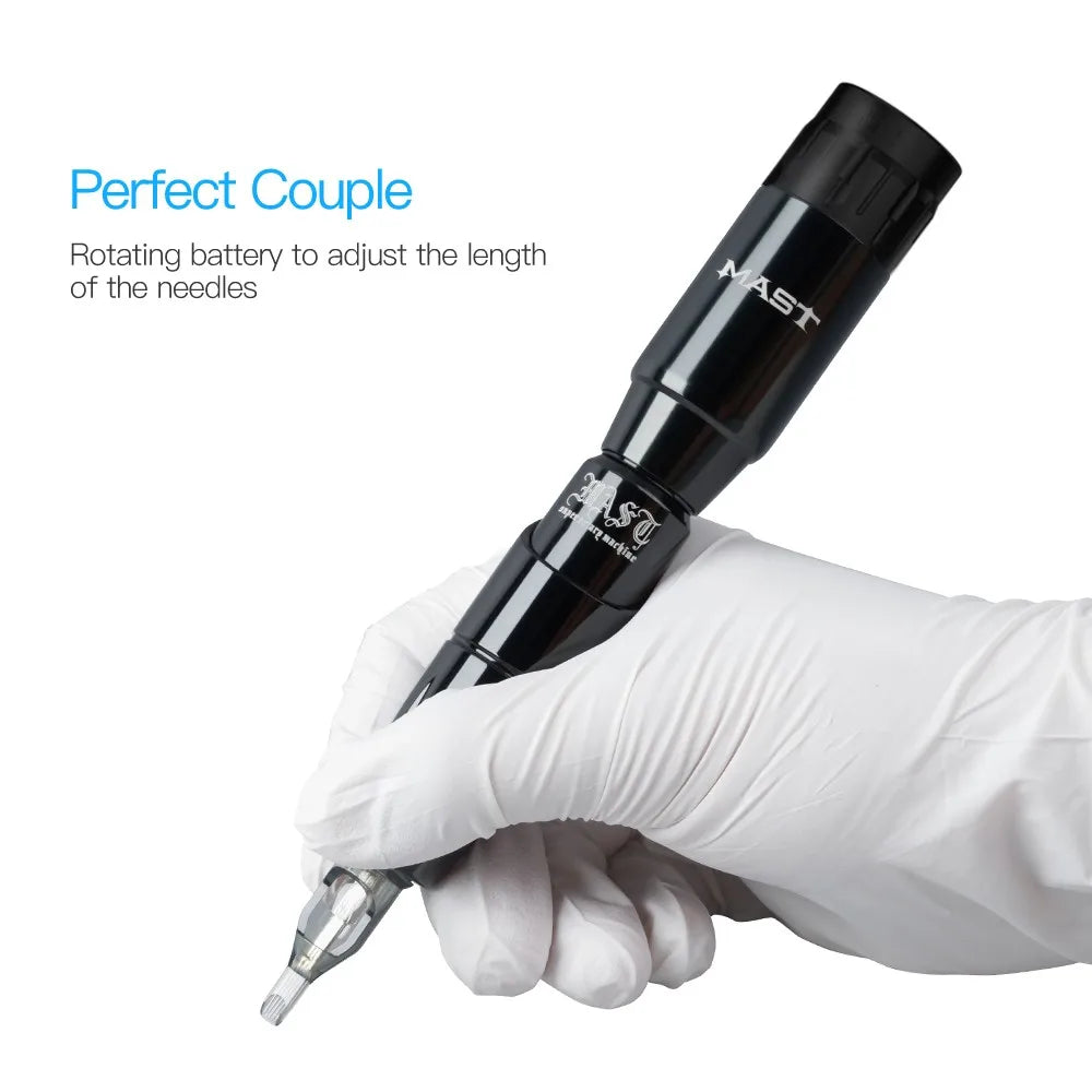 Mast Tour Tattoo Machine Permanent Makeup Pen Wireless Battery Coreless Motor Professional Rotary Cartridges Gun for PMU Artist