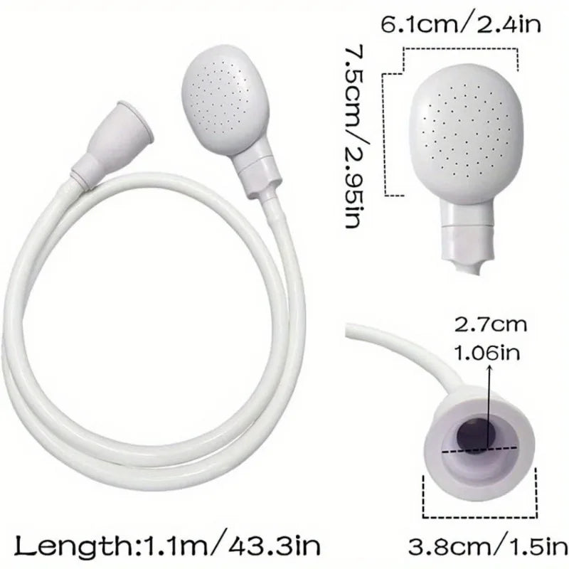Portable Handheld Faucet Shower Sprayer for Pet Bathing Hair Washing Easy Installation Multi Purpose Shower Accessories