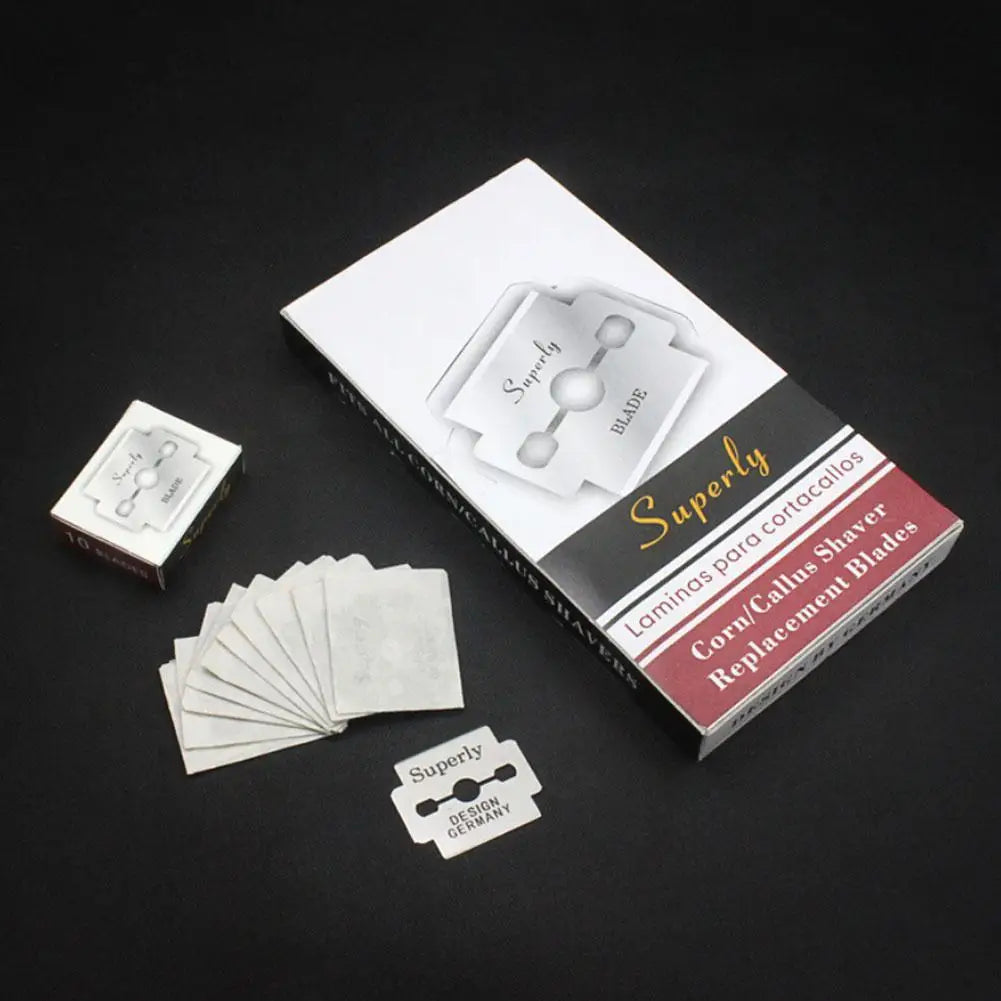 100pcs Steel Pedicure Blades Accessories Hand Foot Scraping Knife Dead Skin Scraper Skin Remover Universal Foot Care Scrubber