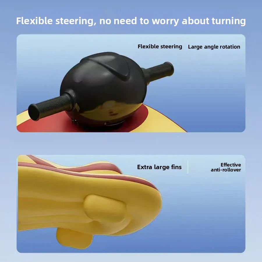 Powered Inflatable Water Scooter Toy – Motorized Surfboard with Handle Steering for Adults & Home, Pool/Lake Ride-on