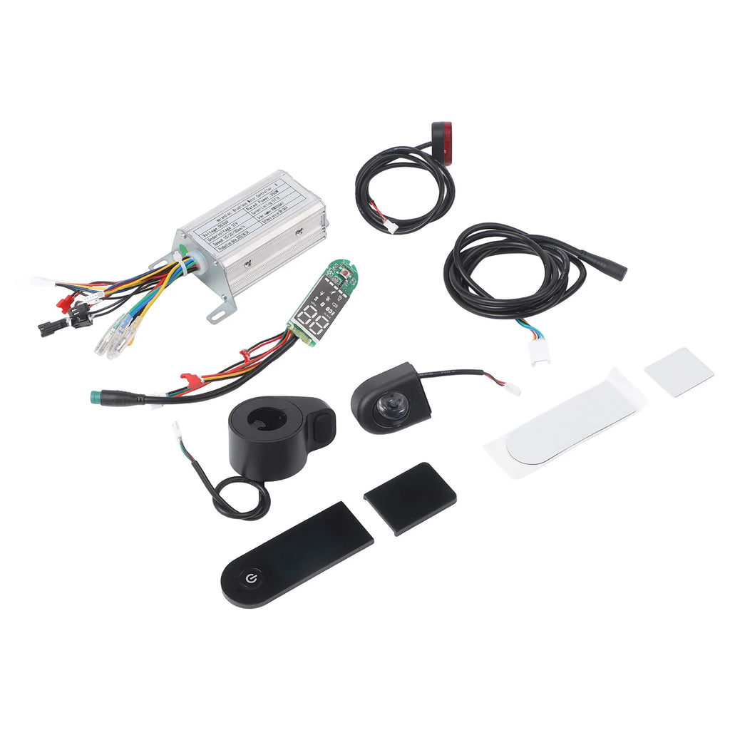Electric Scooter Motor Controller Kit 36V 350W Accelerator Headlights Taillights Handbrake For E-Scooter Kickscooter Accessories