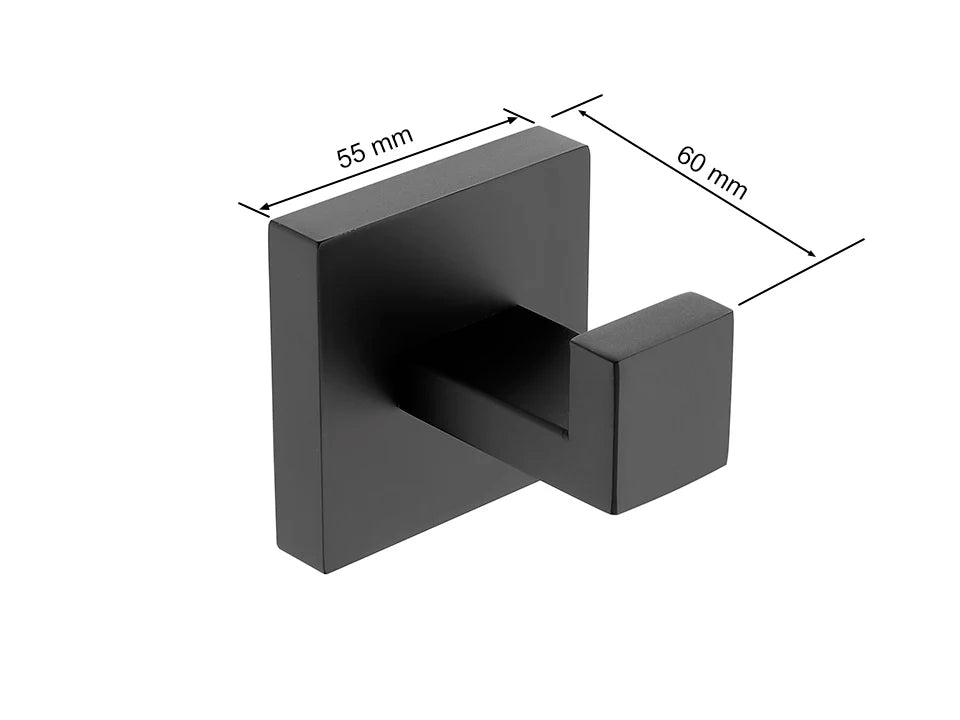 Matte Black Bathroom Hardware 304 Stainless Steel Towel Rack Toilet Paper Holder Liquid Soap Holder Towel Bar Toilet Accessories