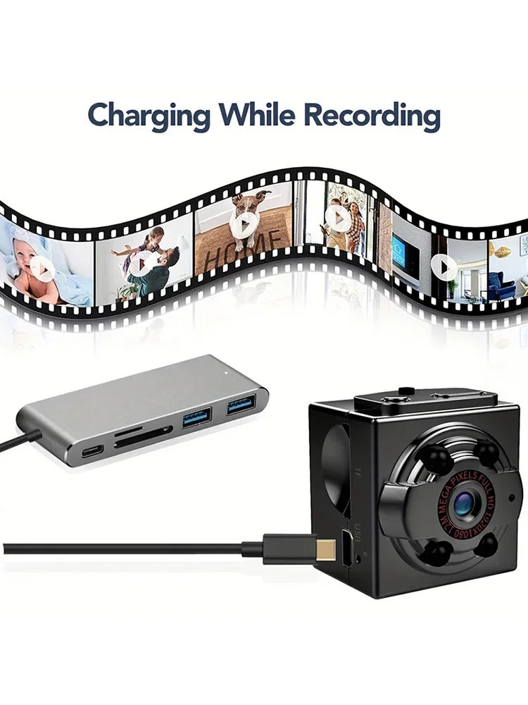 Mini Camera HD 1080p Portable Small Cam With Night Vision And Motion Detection Home Security Tiny Cameras For Indoor Outdoor