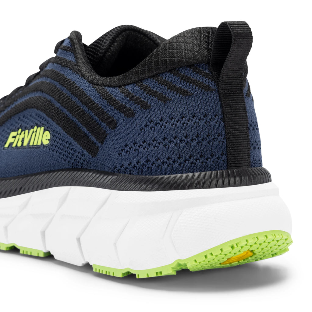 FitVille Wide Toe Box Shoes for Men Cushioned Well Extra Wide Width Shoes Non Slip Wide Lightweight Breathable Running Shoes