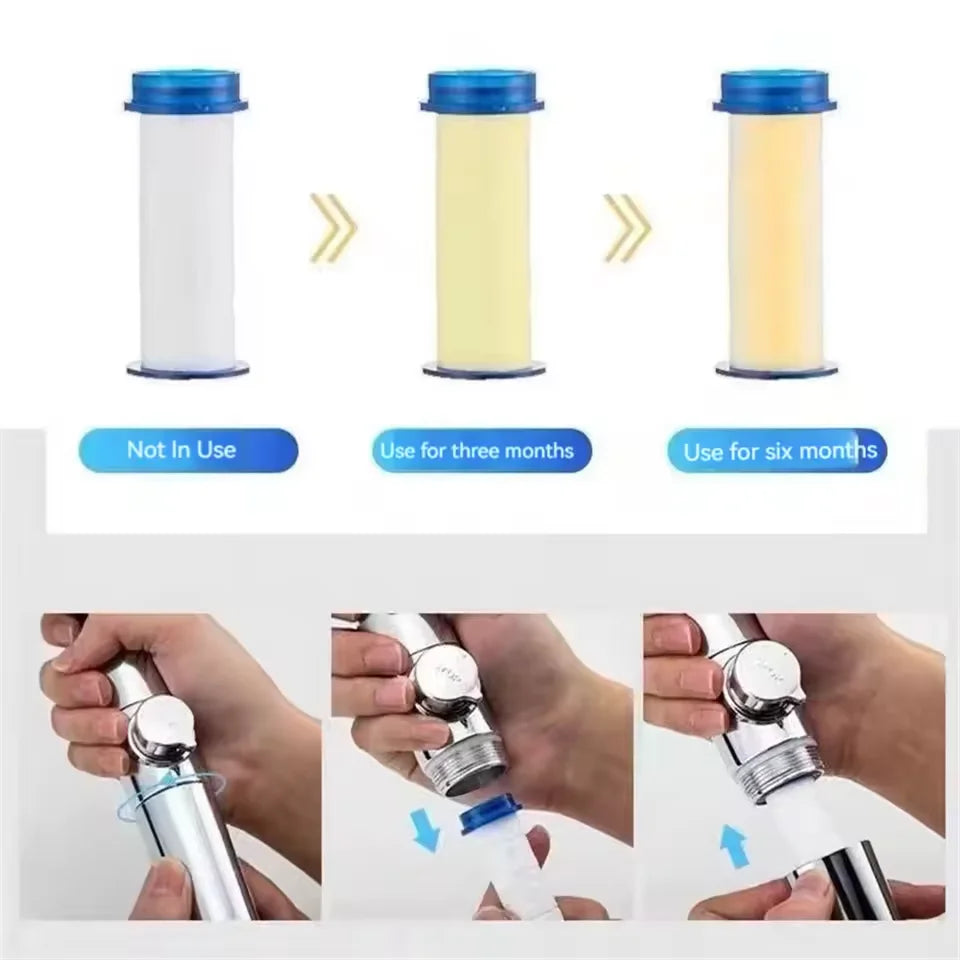 PP Cotton 10-40pcs Shower Head Replacement Filter Water Purification Bathroom Accessories for Universal Shower Water Cleaning
