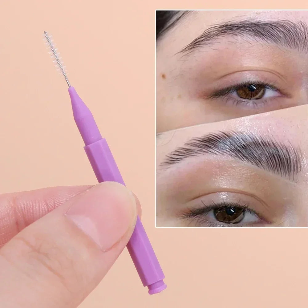 10/50PS Portable Mini Eyebrow Brushes Disposable Eyelash Brow Lifting Brush Applicators Lash Extension Comb Beauty Makeup Tools
