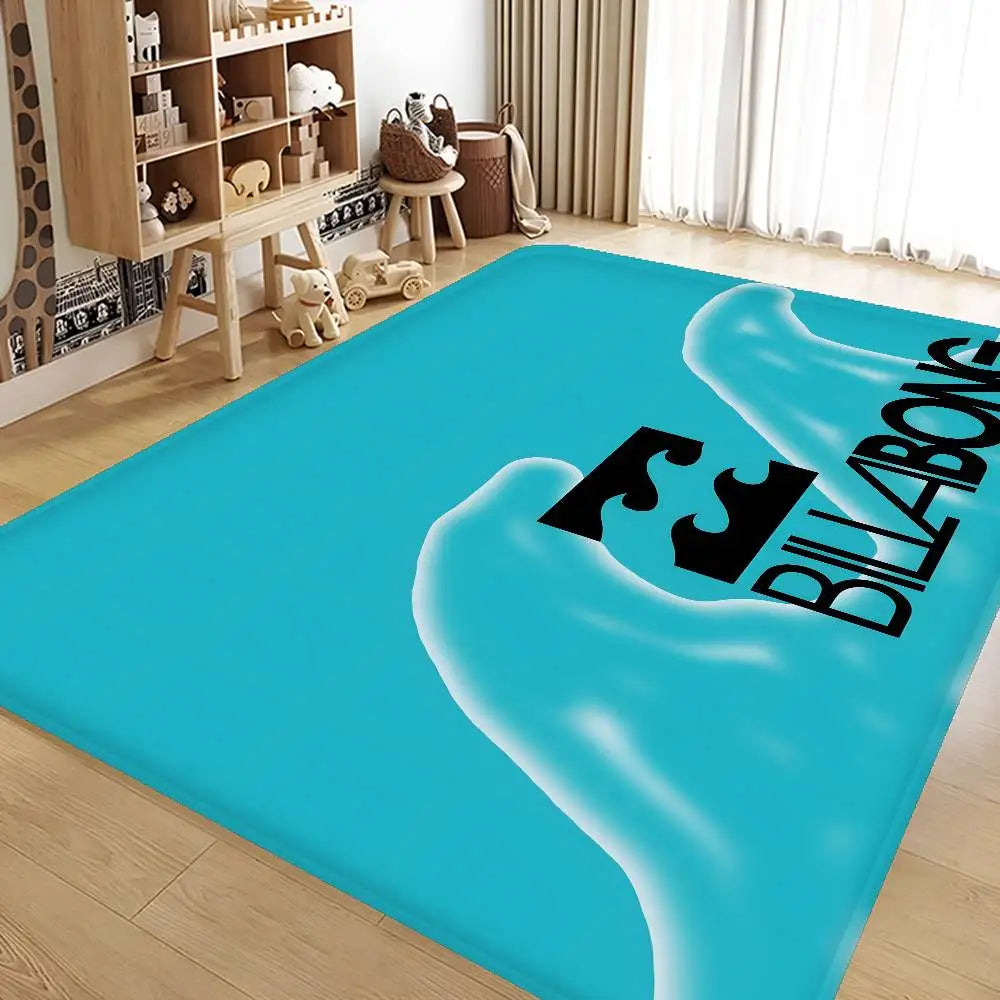 Fashion Billabongs Anime Room Mats Cheaper Anti-slip Modern Living Room Balcony Printed Modern Home Decor