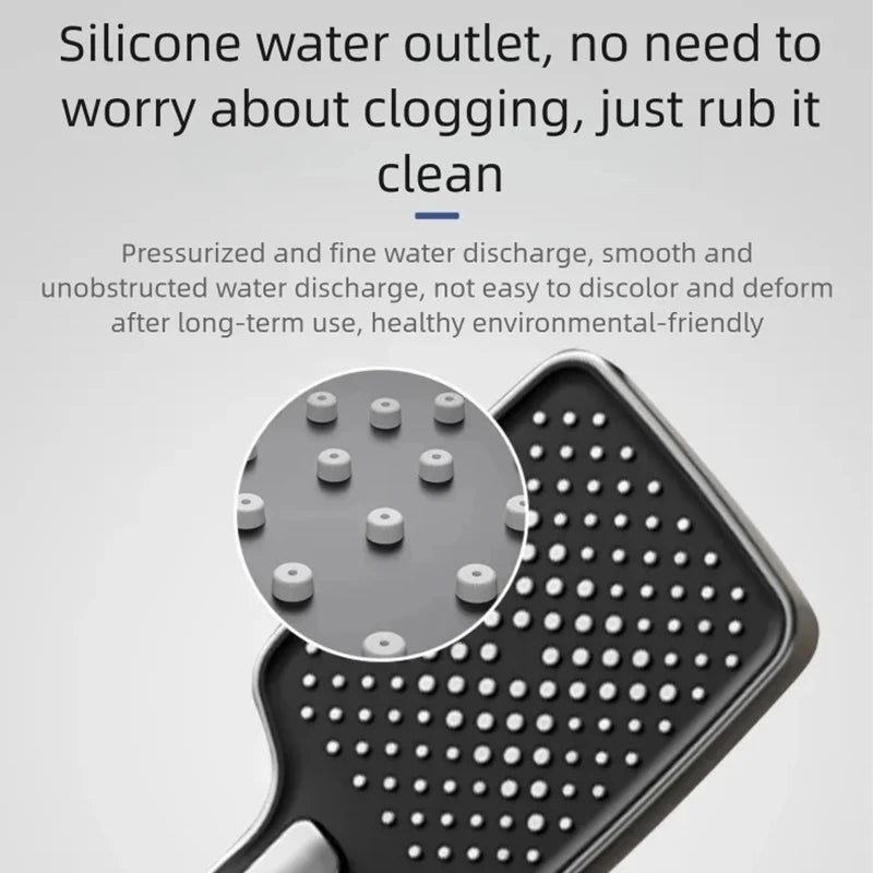 Multifunctional Aluminum Shower Set Household Hot and Cold Water Digital Display Pressurized Shower System Set Bathtub Faucet