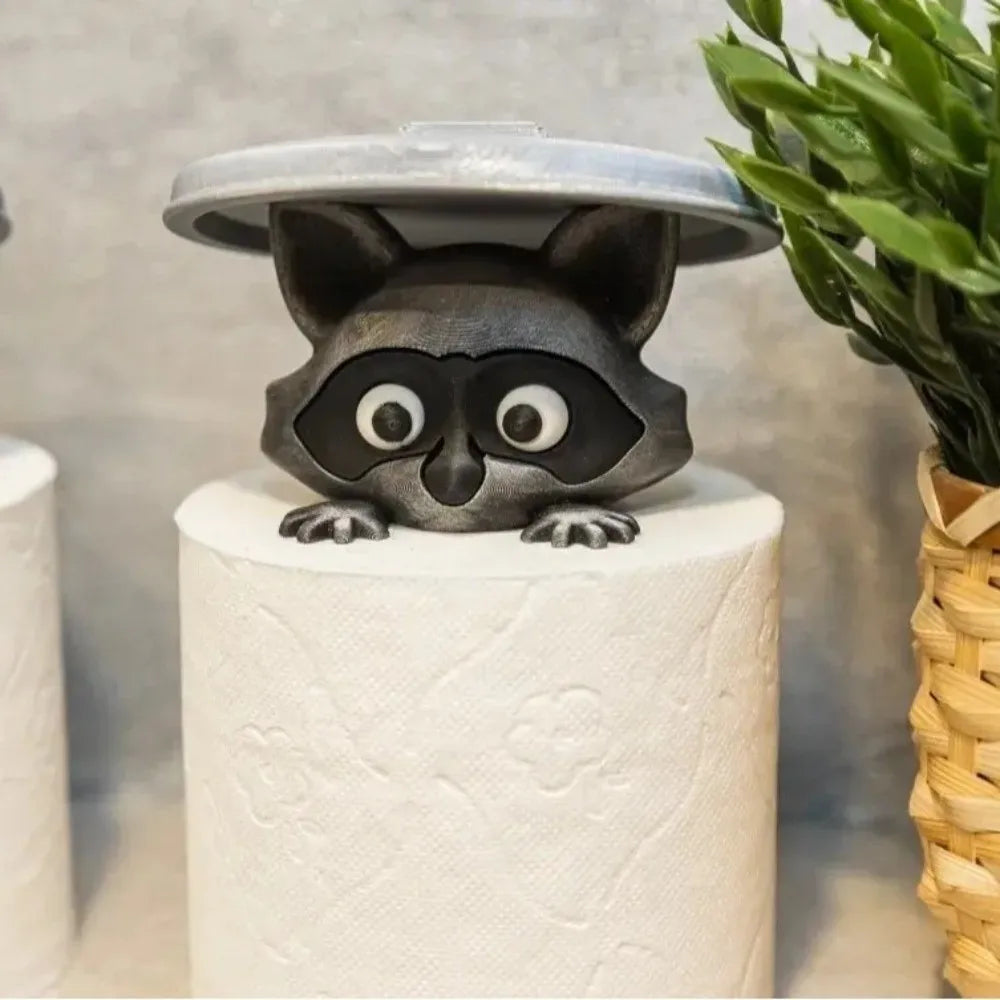 Resin Cat Toilet Paper Holder Wall Mounted Storage Dispenser Bathroom Paper Towel Dispenser Kitchen Tissue Dispenser