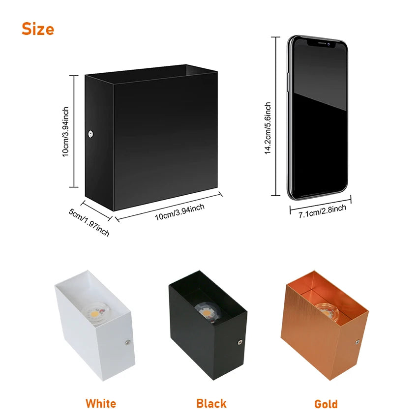 Modern 6W LED Wall Light Indoor Minimalist Wall Lamp Living Room Bedroom Corridor Lighting Decor Wall Sconce Aluminum Luminaire